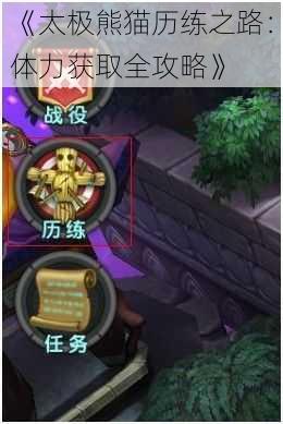 《太极熊猫历练之路:体力获取全攻略》