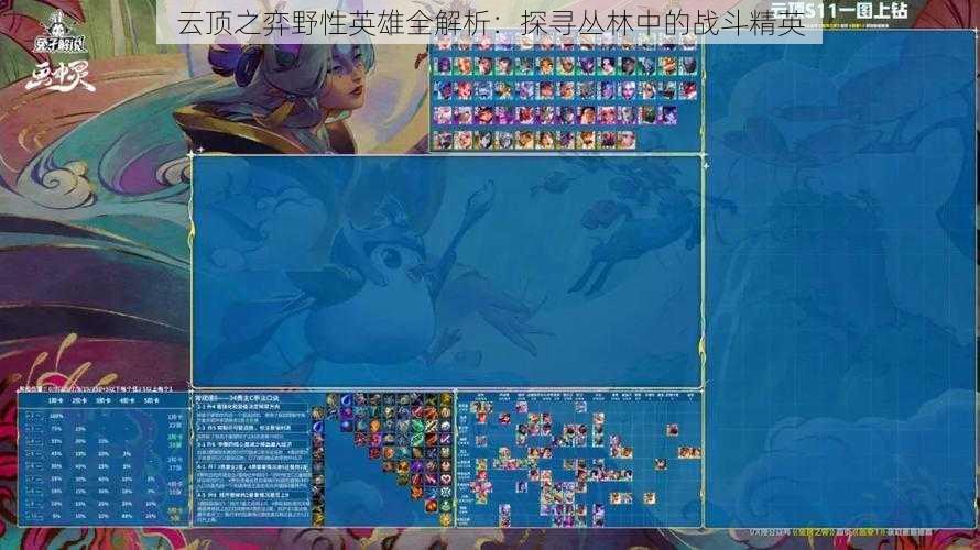 云顶之弈野性英雄全解析:探寻丛林中的战斗精英