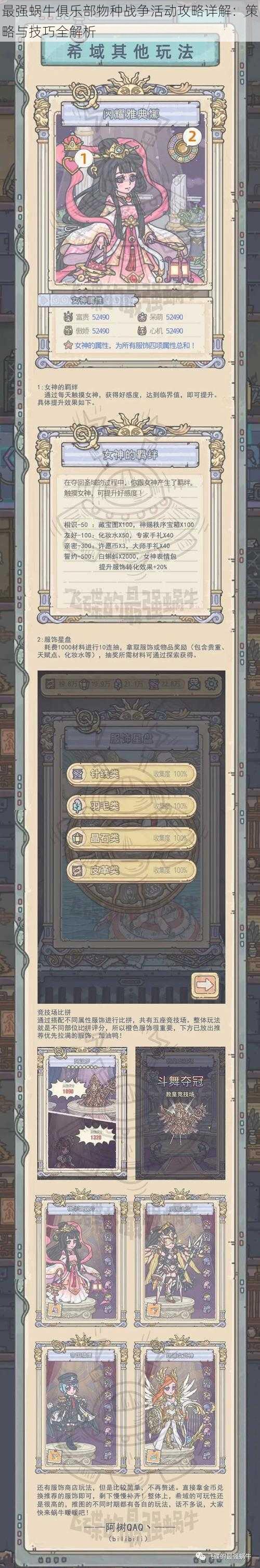 最强蜗牛俱乐部物种战争活动攻略详解:策略与技巧全解析