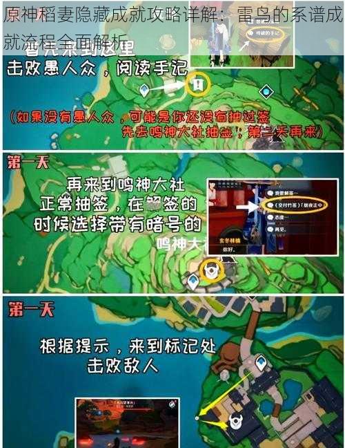 原神稻妻隐藏成就攻略详解:雷鸟的系谱成就流程全面解析